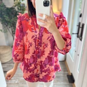 First Love Vibrant Pink and Purple Top